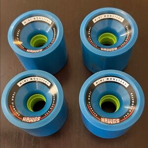 Mini Monsters Blue Skateboard Wheels - Set of 4